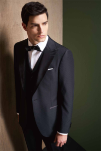 Anzug mit steigendem Revers - Hochzeitsanzüge
