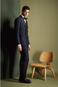 Zweireihiger Smokingstil - Hochzeitsanzug